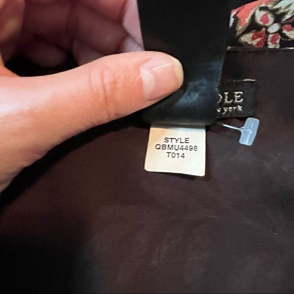 Kenneth Cole floral silk long sleeve shirt. - Picture 6 of 12